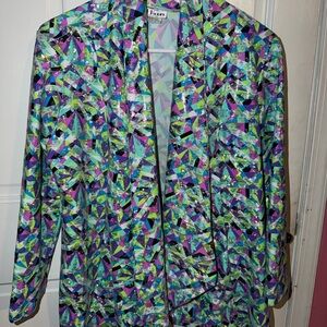 All hours Retro Sparkly Women's Vibrant Abstract Blazer